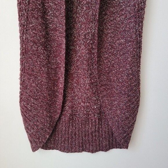 Open Cardigan Shurnk Sleevesless Marble Marron Size Small - Picture 8 of 9